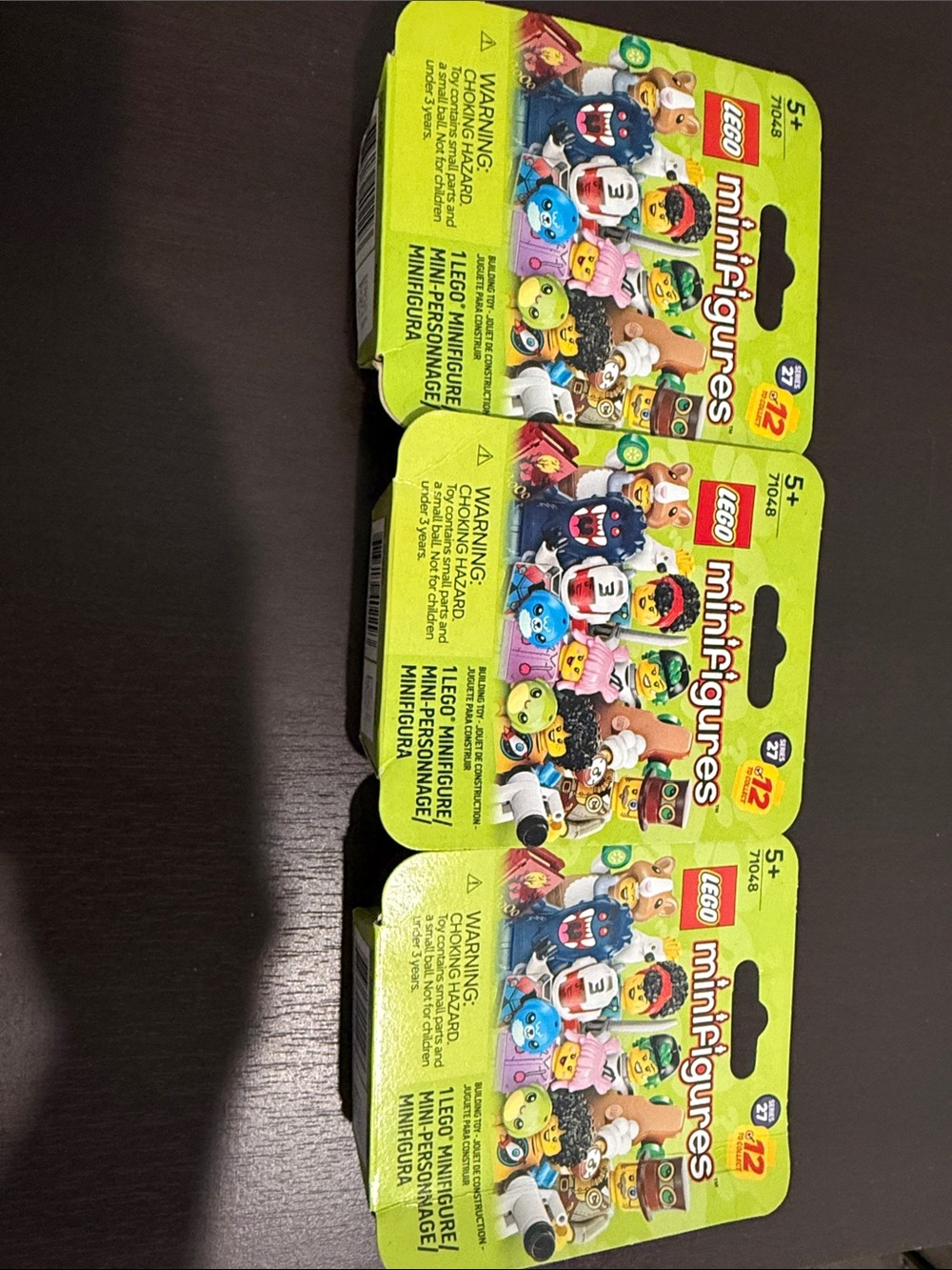 LEGO Minifigures Pack Lot of 3 New Unopened Boxes Series 27